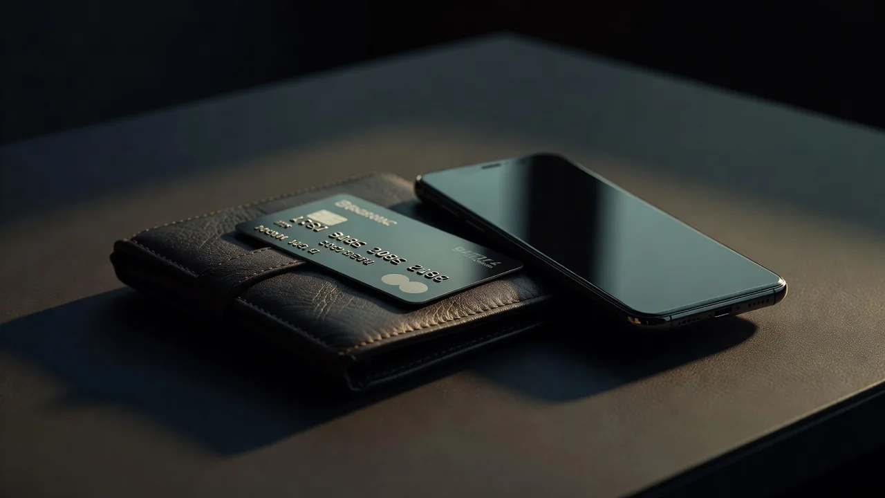 1win Withdrawal: Payment Methods, Limits and Payout Times Bank card and smartphone resting on a dark leather wallet